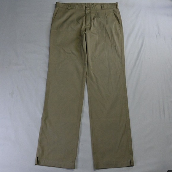 Nike Golf 34 x 34 Khaki Dri‎ Fit 472532 Tech Straight Dress Pants - Picture 1 of 5